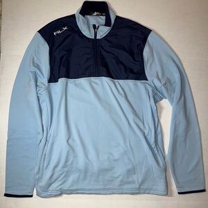 RLX Ralph Lauren Men's Navy and Light Blue Jacket